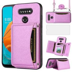 Asuwish Capa de telefone para LG K51/Reflect LTE/Q51 Capa carteira com protetor de tela e suporte para cartão, slot de couro PU, acessórios para celular LGK51 K 51 51K L555DL 2020 LGK51Phone LG51Capas