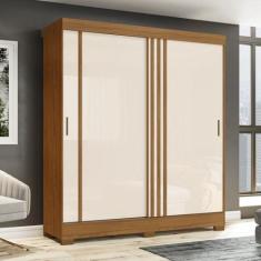 Guarda Roupa Solteiro 2 Portas de Correr 2 Gavetas B353 Briz