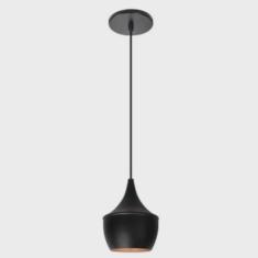 Pendente Tokio balão 1XE27 preto/cobre opl