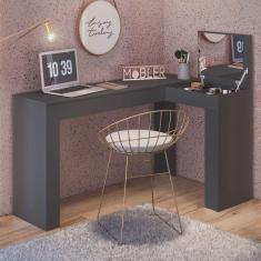 Escrivaninha Penteadeira em L Porta Objetos 135x82cm Jade