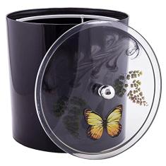 Lixeira Decorada Borboleta Preta