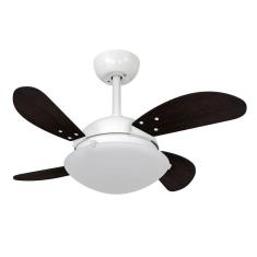 Ventilador De Teto Volare Branco Fosco Vd300 Mini 4 Pás 127v
