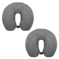 Kit 2 Travesseiros de Viagem - Fibrasca, Grafite