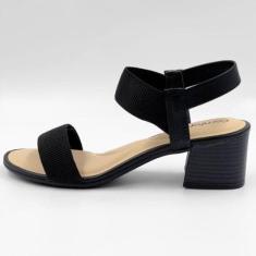 Sandália Comfortflex Casual Salto Médio Feminina-Feminino