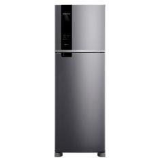 Refrigerador de 02 Portas Brastemp Frost Free 415 Litros Classe A Inox com Safe Power e Smart Cold - BRM52MKANA