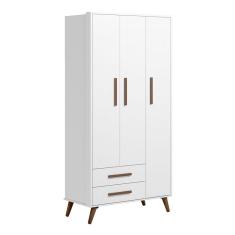 Guarda Roupa Roupeiro Infantil Qencanto Retrô Qmovi Branco 