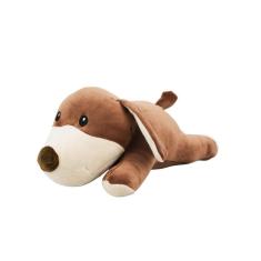 Cachorro Marrom Deitado 32Cm - Pelúcia
