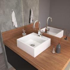 Kit Cuba Q355 Torneira Luxo 1195 Metal Válvula Click 1 Polegada G Sifão Cromado Flexível Compace Branca