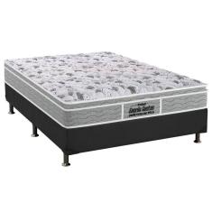 Cama Box Casal: Colchão Anatômico Probel D45/EP Guarda Costas Próextreme Plus + Base CRC Suede Gray(138x188)