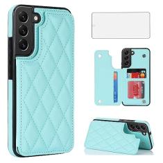 Asuwish Capa de telefone para Samsung Galaxy S21 FE 5G capa carteira com protetor de tela e suporte de cartão de crédito RFID de couro acessórios para celular S 21 EF S21FE5G UW S21FE 21S G5 16.3 cm