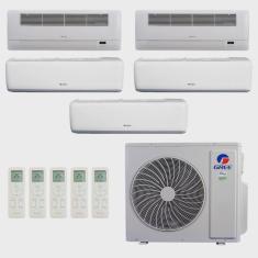 Ar-Condicionado Multi Split Inverter R-32 Gree 42.000 (3x Evap hw 9.000 + 2x Evap Cassete 1 Via 12.000) Quente/Frio 220V