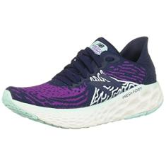 New Balance Fresh Foam 1080 V10 Tênis de corrida feminino, Plum/Natural Indigo/Bali Blue, 5.5 Wide