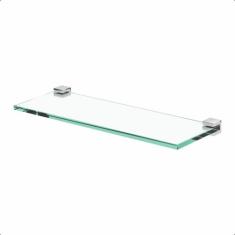 Porta Shampoo De Banheiro Troia Suporte Prata Polido  - Grego Metal