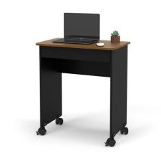 Mesa Escrivaninha Compact Not 0,70 Preto/Freijó - Ofertamo