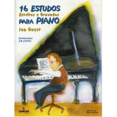 Livro - 16 Estudos escritos e gravados para Piano