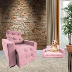 Poltrona Retratil  e Reclinável Com Apoio De Pe Espanha Mais Sofa Pet 