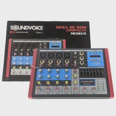 Mesa de som 6 canais soundvoice MC6 eux