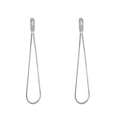 Brinco de aço cirúrgico de fio - D AÇO JOIAS