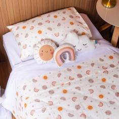 Jogo de Lençol Solteiro 03 Peças 100% Algodão Percal 150 fios Modernin