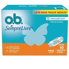 Absorvente interno ob super com 10 - Johnson & Johnson