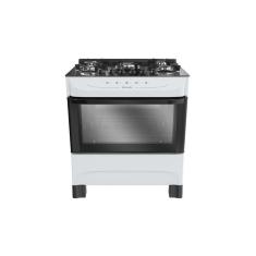 Fogão Mueller 5 Bocas com Mesa de Vidro e Acendimento Branco MFV5BB - Bivolt