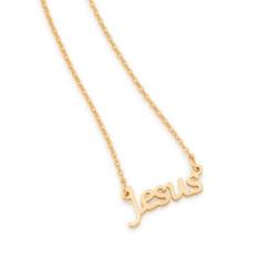 Colar Rommanel Banhado A Ouro Religioso Pingente Jesus 531843