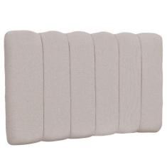 Cabeceira Cama Box Painel Solteiro 100 cm Dubai W01 Linho Bege - Lyam 