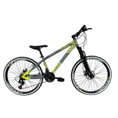 Bicicleta Aro 26 Vikingx Tuff X35 Alumínio 21v Cabeamento Interno Aros Vmaxx Freio a Disco-Unissex