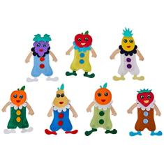 Carlu Brinquedos - Dedoche, 4+ Anos, 7 Personagens, Color Multicolorido, 1646