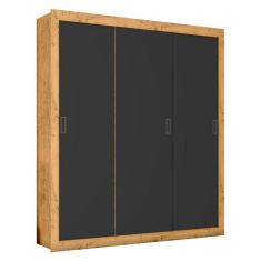 Guarda Roupa Casal COR2303044 Freijó Carbono Flex - Araplac