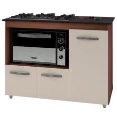 Balcao Para Cooktop 5 Bocas 114cm 9475 Savana Off White Mobbs Savana Off White