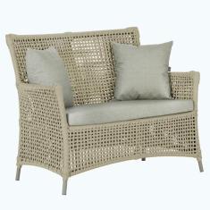 1 Sofá Área Externa Igapó Alumínio Pintura Fendi Corda Náutica Estofad