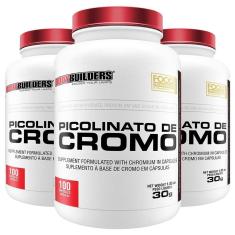 Kit 3x Picolinato de Cromo - Bodybuilders-Unissex