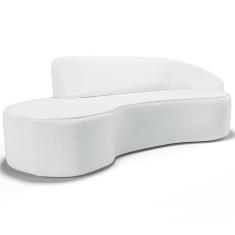 Sofá 5 Lugares Curvo Sala de Estar Living Firenze Direito D02 Corano B