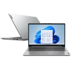 Notebook Lenovo Ideapad 1i, Intel Core i3-1215u, 4GB RAM, SSD 256GB, Tela 15.6" HD Antirreflexo, Windows 11 Home - 15iau7