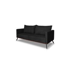 Sofá 2 Lugares Decorativo Atlas 1,60cm Pés Retro Linho Boucle 3304 - Montanaris Decor