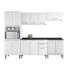 Armário de Cozinha Completa Itatiaia Tarsila de Aço com Balcão 13 Port