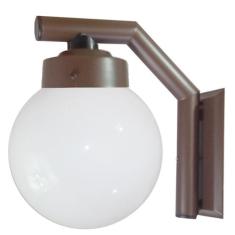 Arandela Solarium 215 Externa/Interna com Globo de Vidro Leitoso 15x28