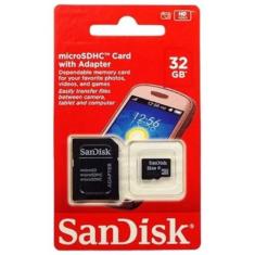 Cartão De Memoria 32gb Micro Sd Com Adapt Sdsqunb-032g Sandisk