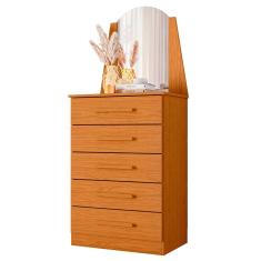 Cômoda Veneza 5 Gavetas e Espelho Albatroz