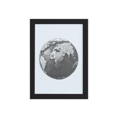 Quadro Safari Geométrico África Moldura Preta 33x43cm - Quartinhos
