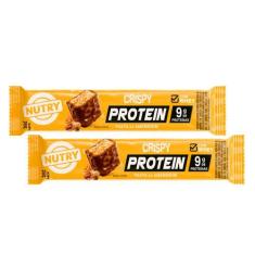 Kit 2 Barra de Proteína Nutry Crispy Protein com 9g de Proteínas Sabor