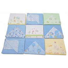 Toalha De Banho Dupla Face Com Forro De Fralda Bebê - Dugu, Masculino 