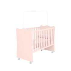 Berço Simples Quarto Infantil Bebê C/ Colchão 4 Rodinhas/Rodízios Doce Sonho 1