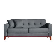 Sofá 2 lugares Kivik Poliéster Botonê Cinza