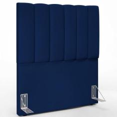 Cabeceira Cama Box Solteiro 100 cm Dália W01 Facto Azul Marinho - Lyam