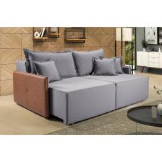 Sofá Retrátil 200cm 2 Lugares Linho Bali - Império Estofados