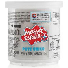 Massa de modelar pote unico massa estrela estrela, Branco, UN