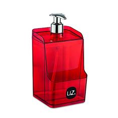 Dispenser Porta Detergente Uz Slim Vermelho Translucido, UZ, UZ400