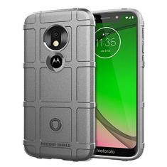 Capa para Moto G7 Play, com sensação macia, proteção total, anti-arranhões e impressões digitais + capa de celular resistente a arranhões para Moto G7 Play